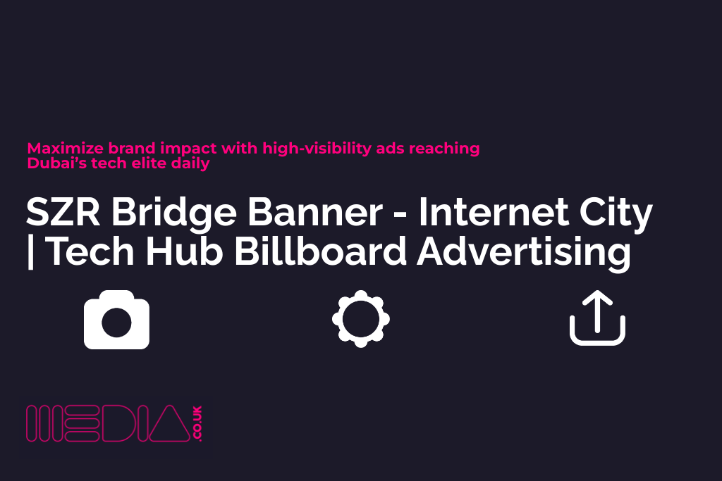 SZR Bridge Banner - Internet City: Tech Hub Billboard Advertising