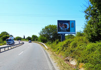 PIZA 4x3 Billboard, Burgas city - Sozopol city - left 4.900, next to Rosenets, Bulgaria