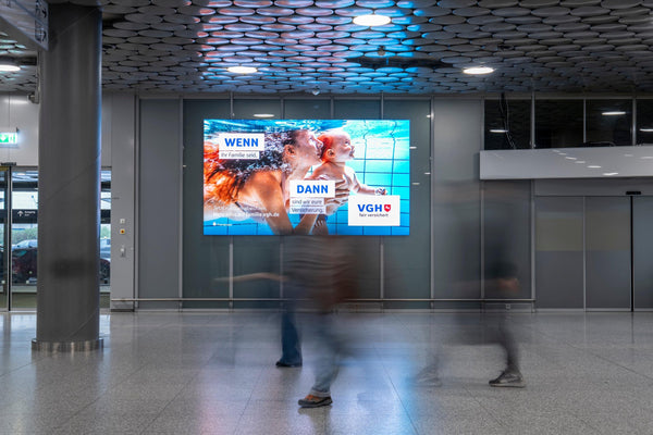 Arrival Hall Videowall, Terminal C, Hannover Airport