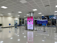 Column Lightbox above the Domestic Arrivals Exit Doors, Cam Ranh Airport, Nha Trang