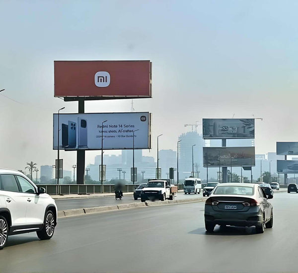 Double Decker Billboard at Gezira Youth Centre, 6th of October Bridge (16 x 6 m), Cairo