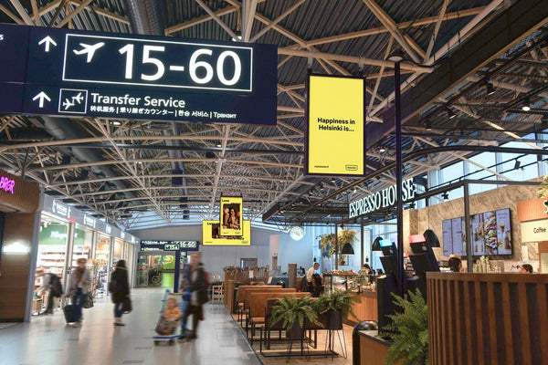 Full Airport Digital Network (195 Screens), Helsinki Airport