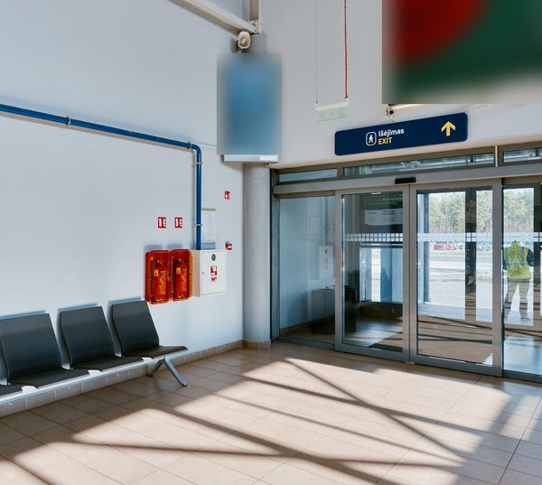 Hanging Digital Screen, Non-Schengen Arrivals Hall, Palanga Airport