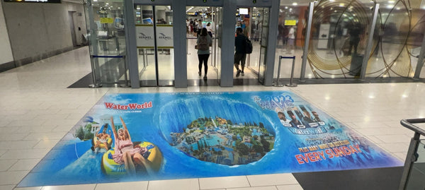 Floor Graphics 56 and 57, Arrivals, Larnaca Airport