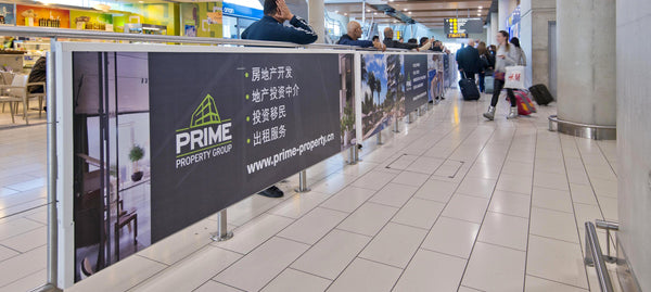Barrier Branding 34, Meet and Greet Hall, Larnaca Airport