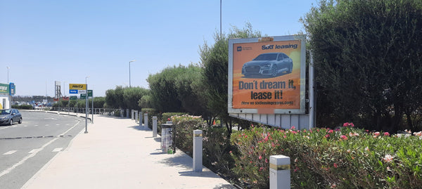 Four-Sided Scrolling Display 31, Outdoor, Larnaca Airport