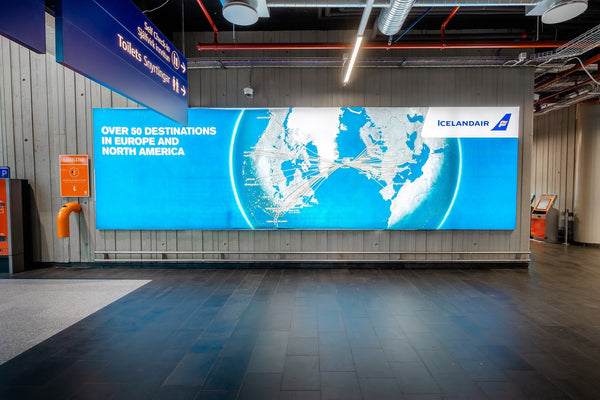Lightbox at the Entrance, Check-in Hall, Keflavík Airport