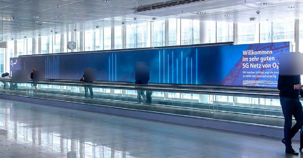 Megasize Lightbox Package Moving Walkways, Terminal 2 Level 04, Munich Airport