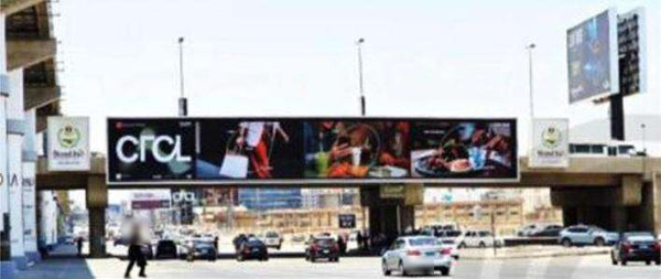 Mohamed Naguib Bridge Digital Screen over South 90th Street (30 x 5 m), New Cairo, Cairo
