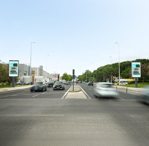 Premium LED Sky 8 sqm Pair, Avenida Marechal Gomes da Costa (Rua Cidade de Bissau and Rua Doutor Augusto Castro), Lisbon