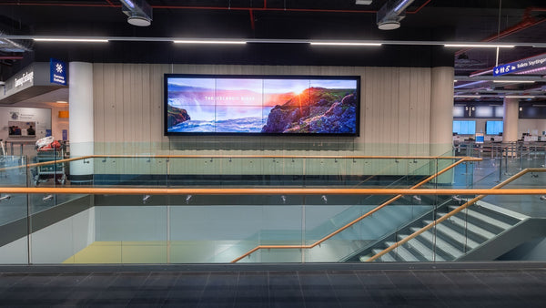 Screen Between the Check-in and Arrival Halls, Keflavík Airport