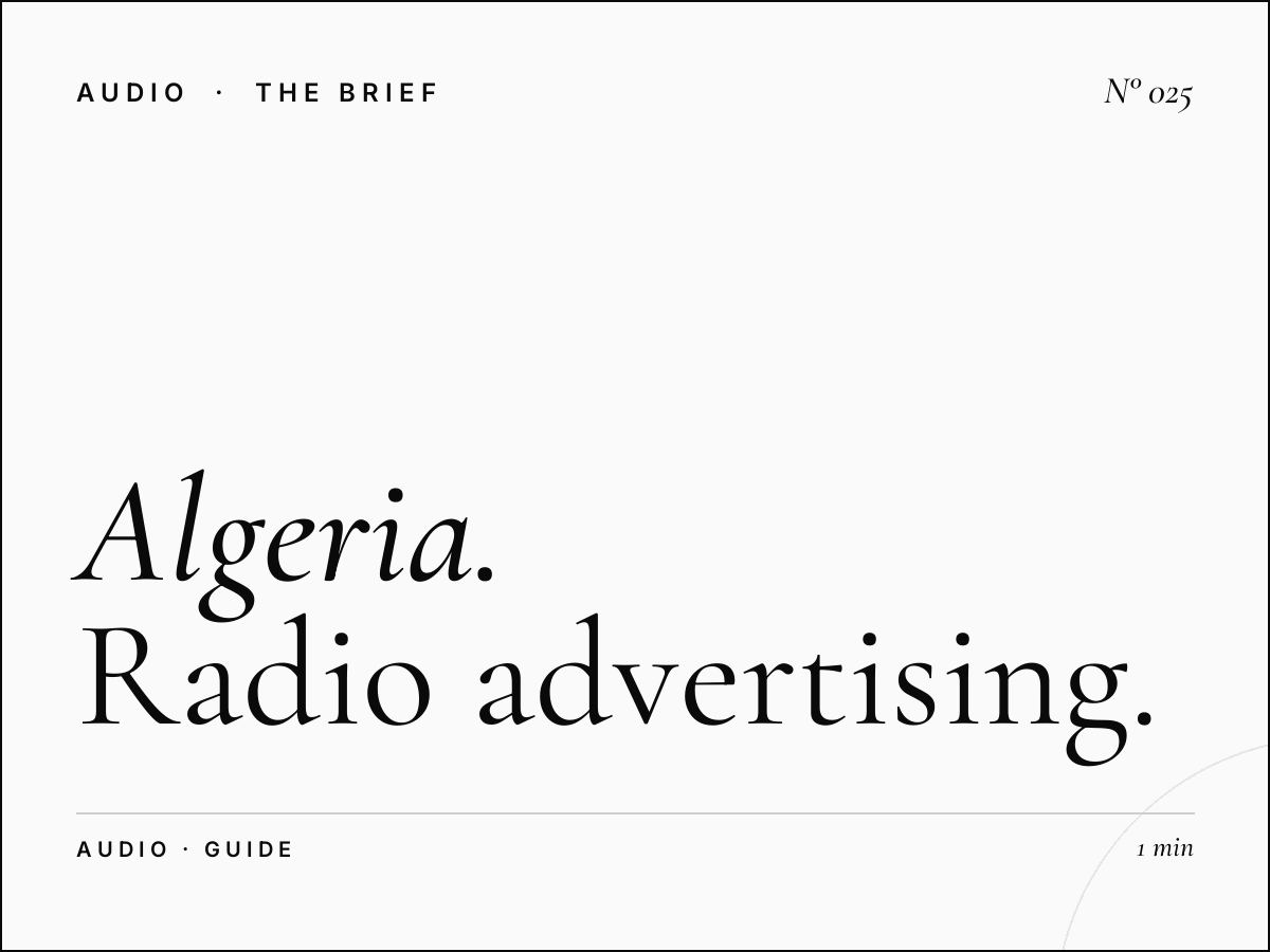The Ultimate Guide to Algeria Radio Advertising