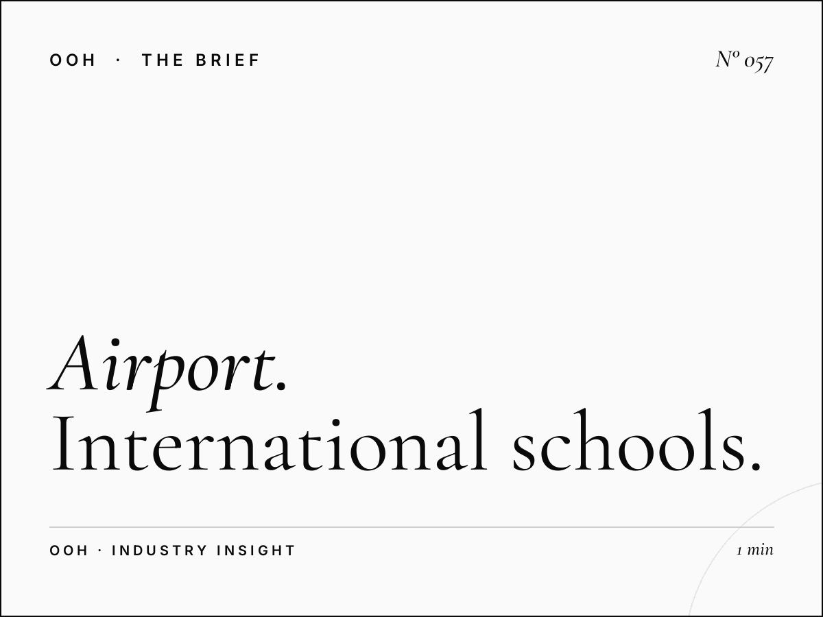 Airport Advertising | How International Schools Target Expat Families