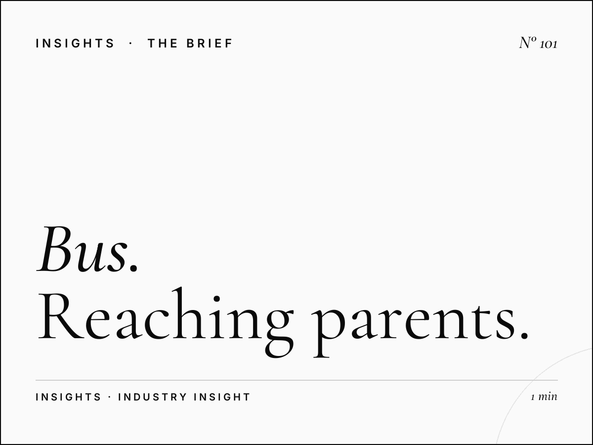Bus Stop Advertising | Reaching Parents During School Drop-Off Hours