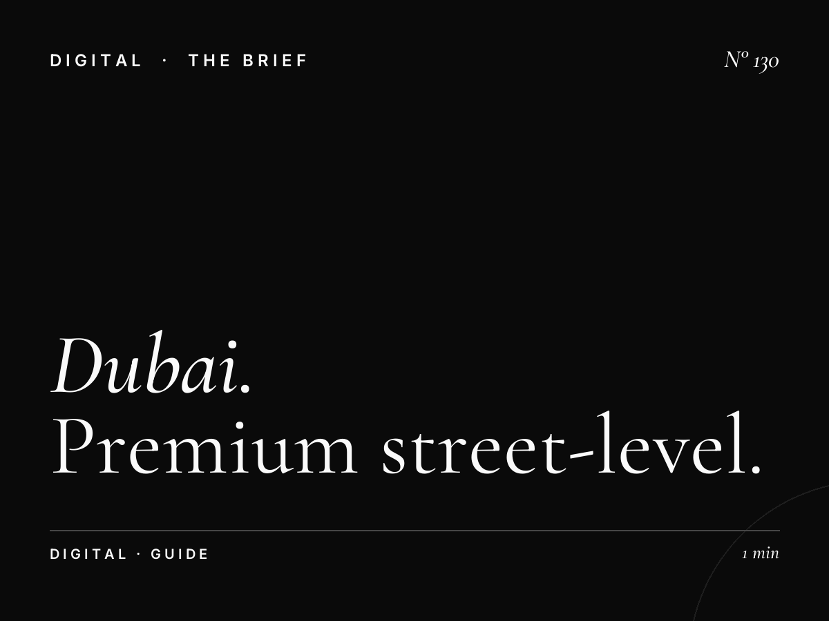 Dubai City MUPIs | Premium Street-Level Digital Advertising Guide