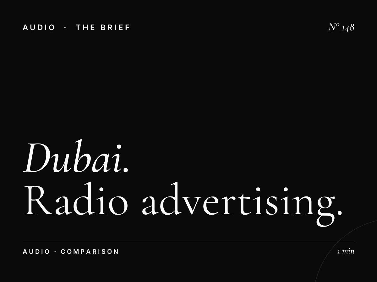 Dubai vs Abu Dhabi | Radio Advertising Market Comparison