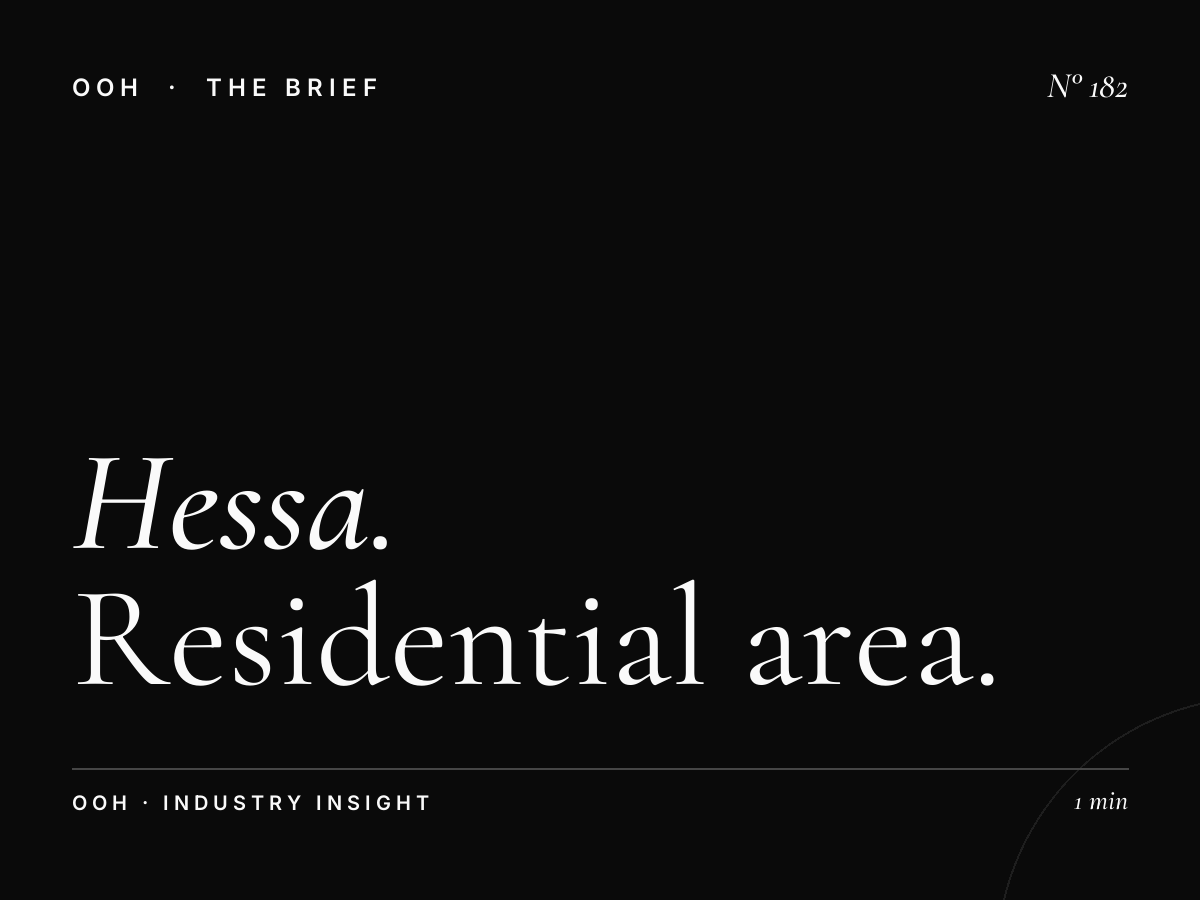 Hessa Road Lamp Posts | Residential Area Billboard Advertising Dubai