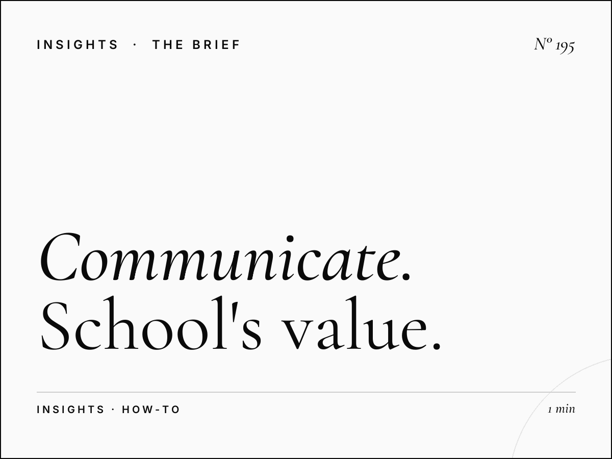 How to Communicate Your School's Value Proposition Effectively