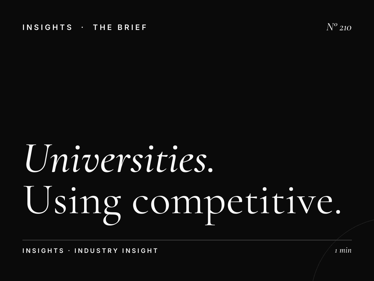 How Universities Are Using Competitive Intelligence to Drive Marketing Strategy