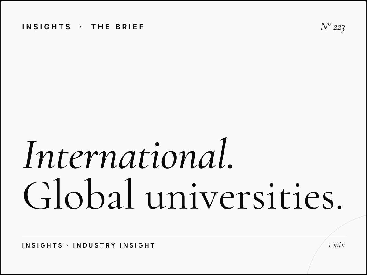 International Competition | How Global Universities Are Competing for the Same Students