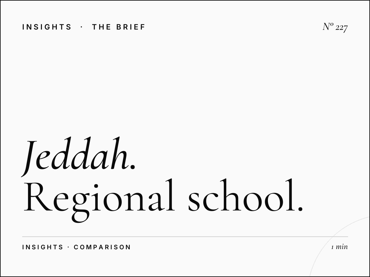 Jeddah vs Riyadh | Regional School Marketing Insights