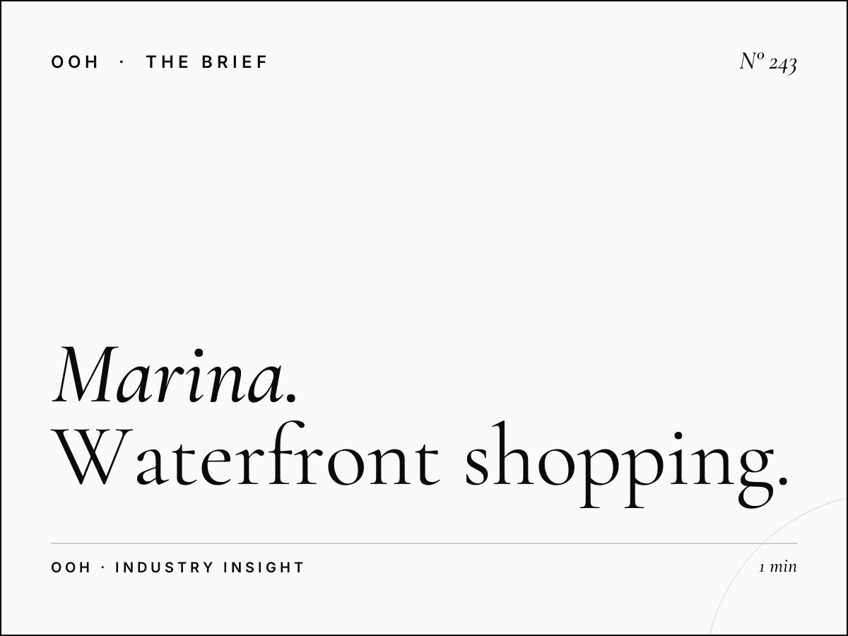Marina Mall Abu Dhabi | Waterfront Shopping Advertising