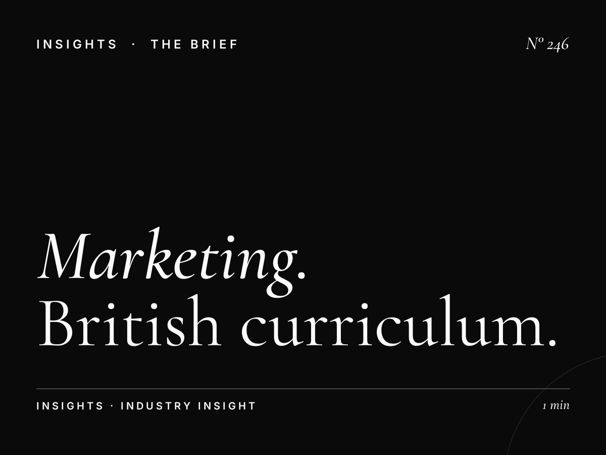 Marketing British Curriculum Schools in the Middle East