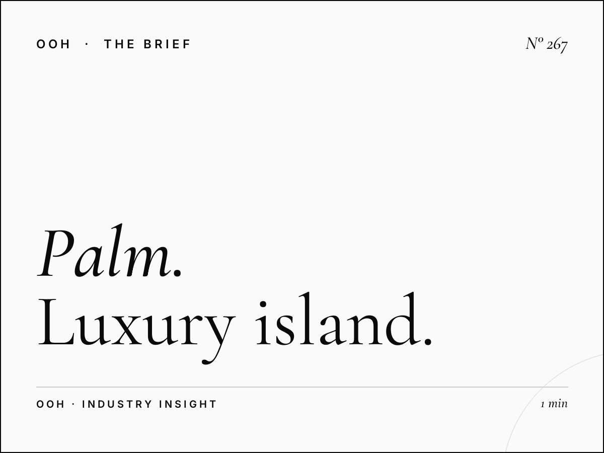 Palm Jumeirah Digital Dominance: Luxury Island Billboard Advertising