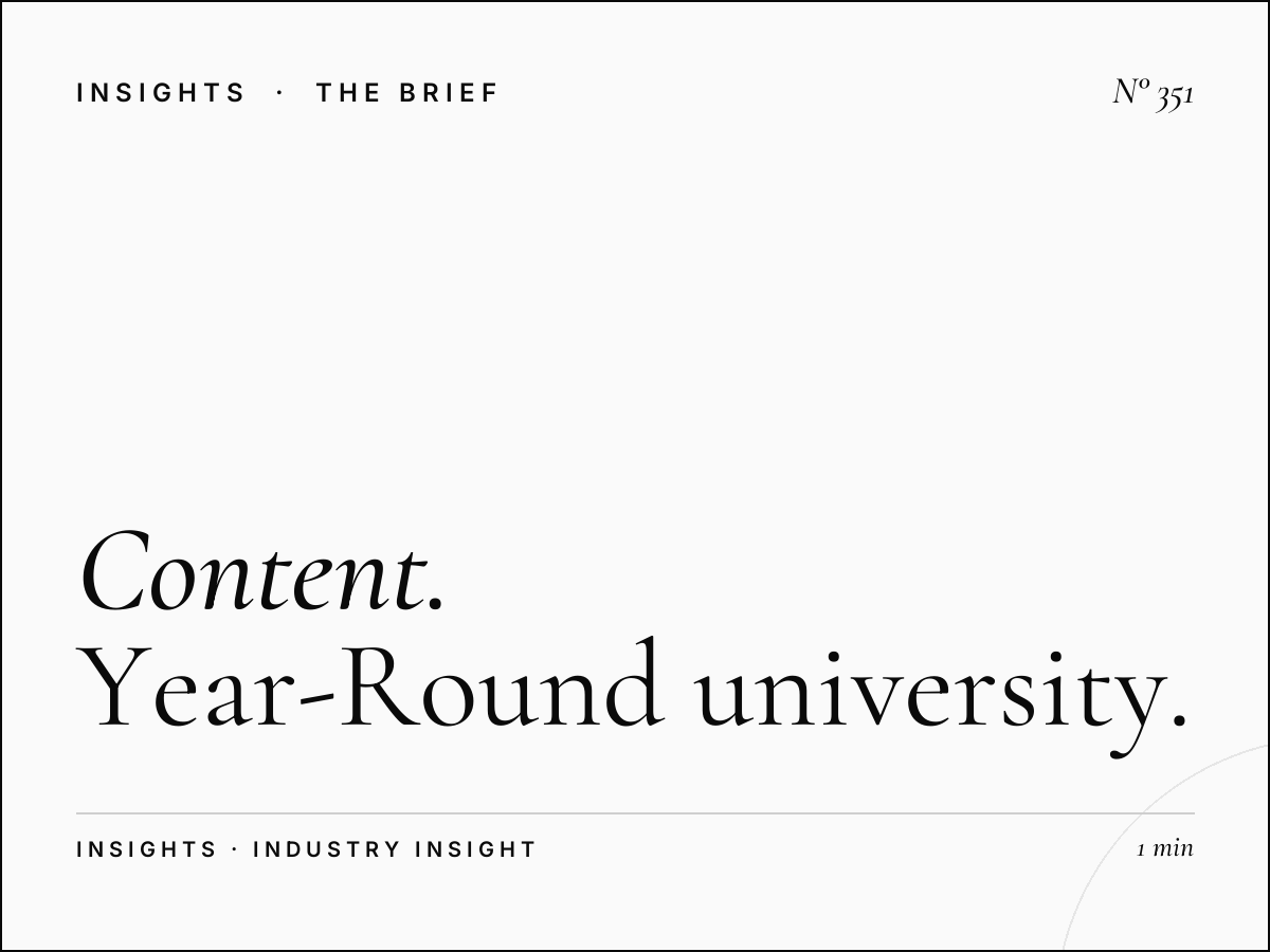 The Content Calendar Strategy | Year-Round University Marketing That Works