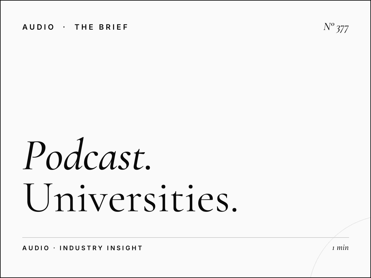 The Podcast Revolution | How Universities Are Extending Radio Strategies to Digital Audio