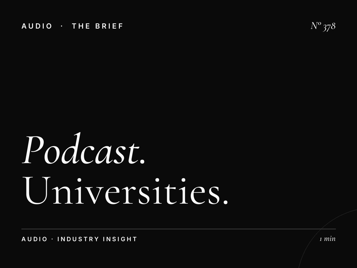 The Podcast Strategy | How Universities Are Reaching Students Through Audio Content