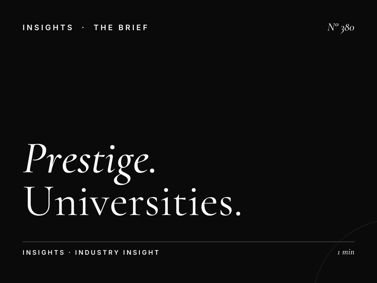 The Prestige Positioning Battle | How Universities Are Fighting for Rankings-Based Marketing