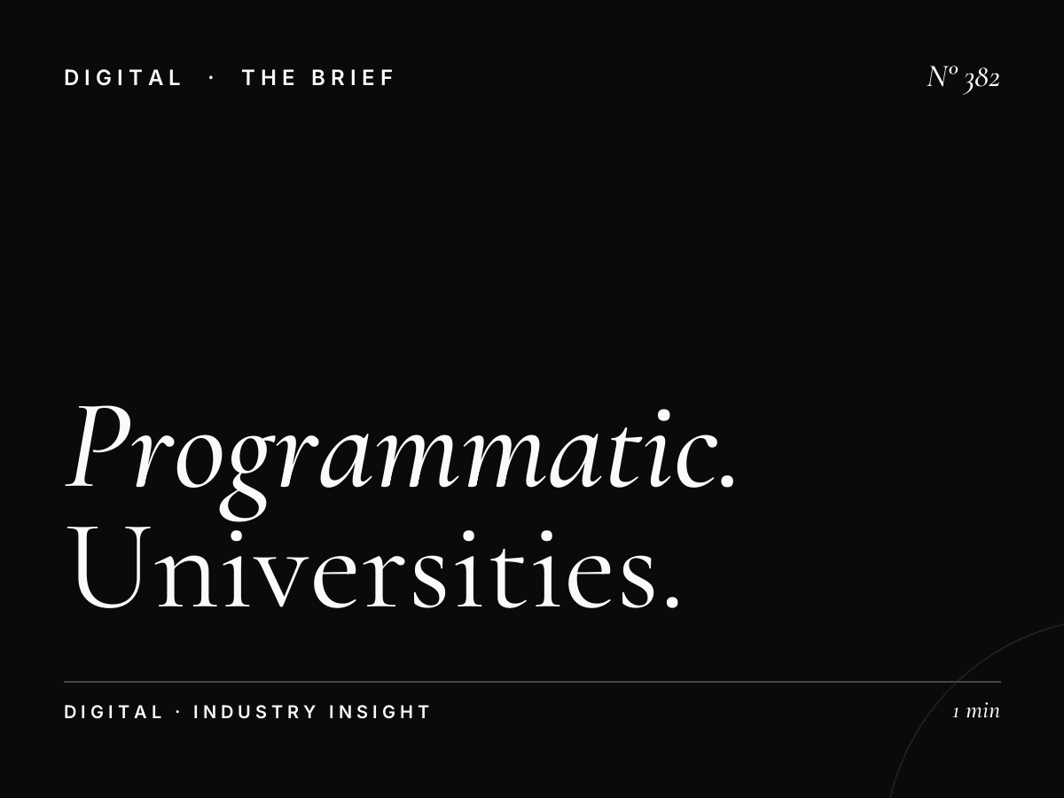 The Programmatic Revolution | How Universities Are Automating Student Recruitment