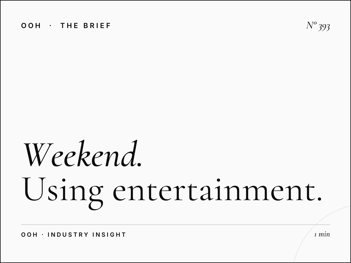 The Weekend Strategy | Using Entertainment District OOH for University Brand Building