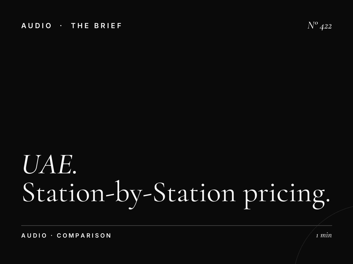 UAE Radio Advertising Rates | Station-by-Station Pricing Comparison