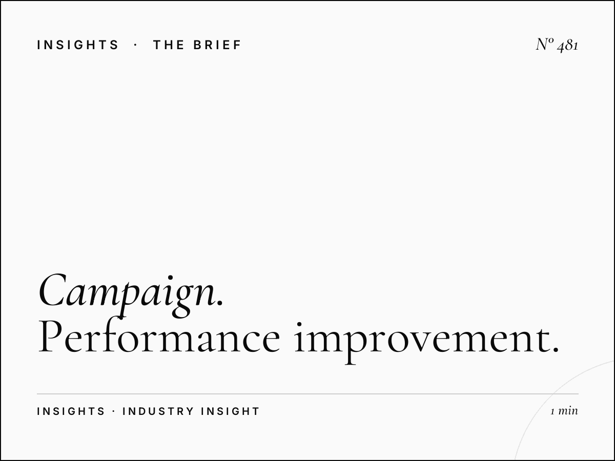 Campaign Optimization Process Step by Step | Performance Improvement