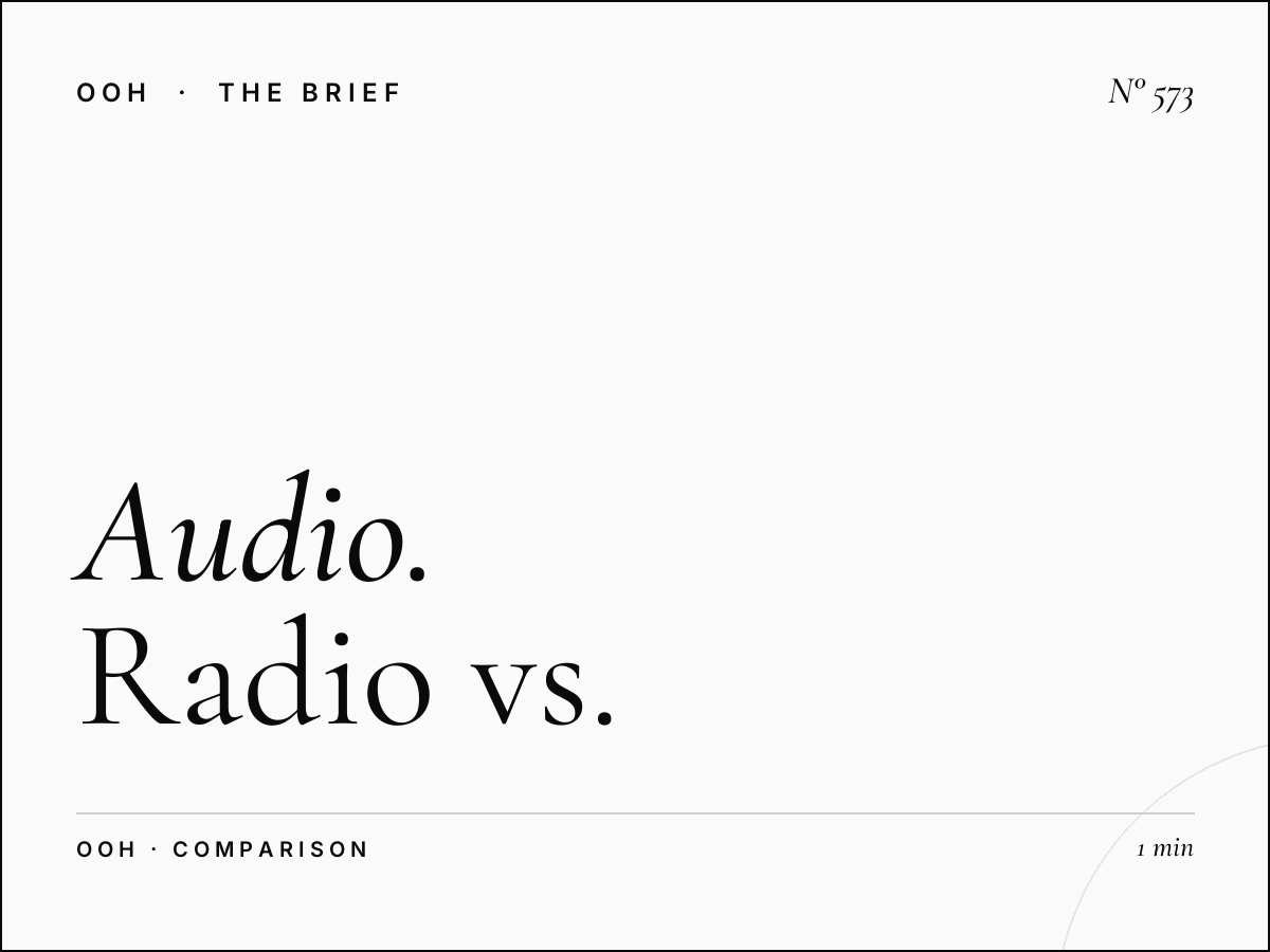 Audio vs Visual Advertising | Radio vs Billboard Comparison