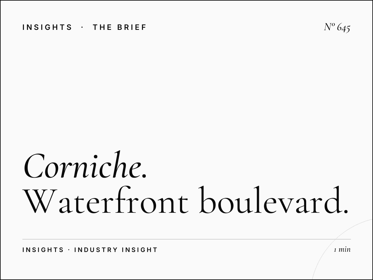 Corniche Doha | Waterfront Boulevard Advertising