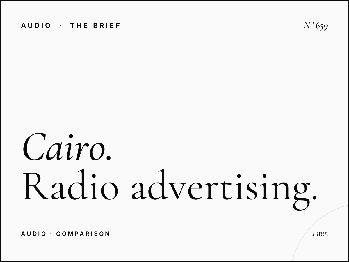 Cairo vs Alexandria | Radio Advertising Market Comparison