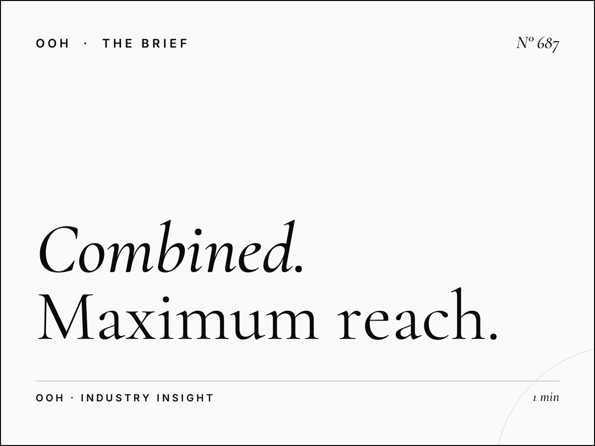 Combined Radio &amp; OOH Booking | Maximum Reach Campaign Planning