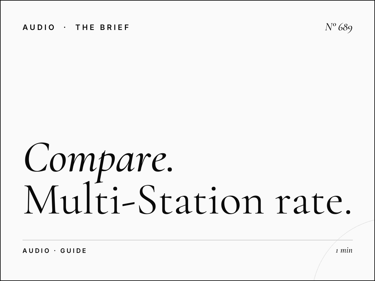 Compare Radio Advertising Prices | Multi-Station Rate Guide