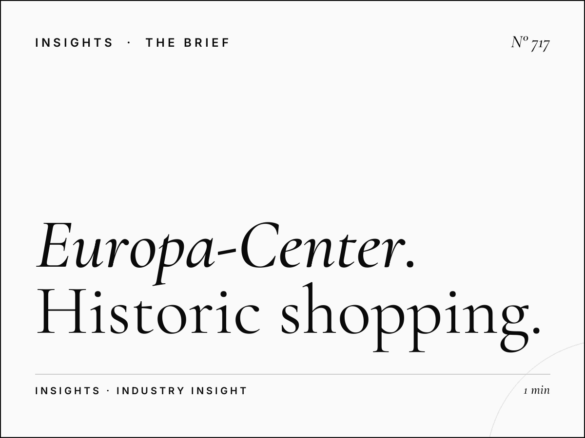 Europa-Center Berlin | Historic Shopping Complex Advertising