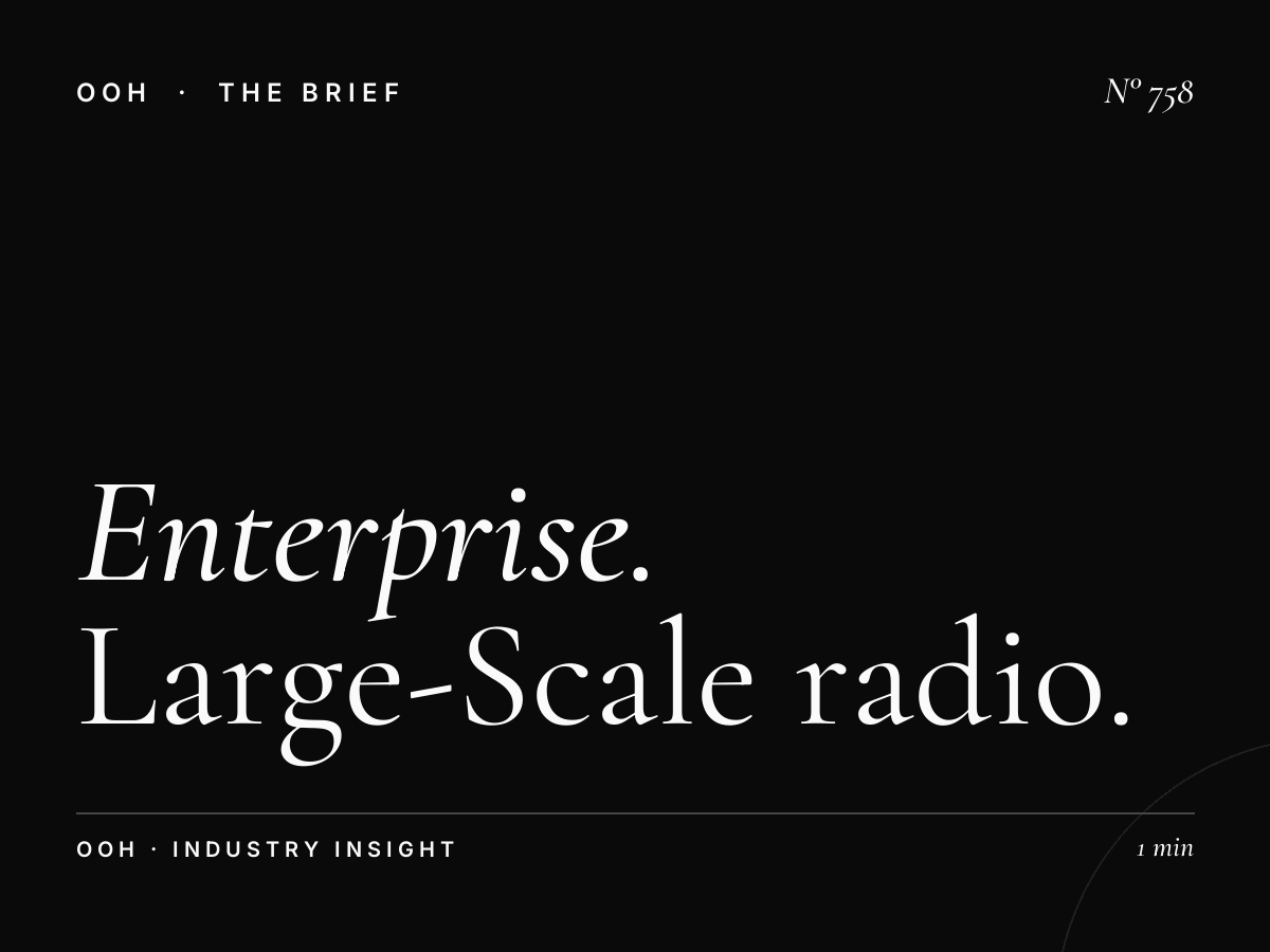 Enterprise Advertising Packages | Large-Scale Radio & OOH Bundles
