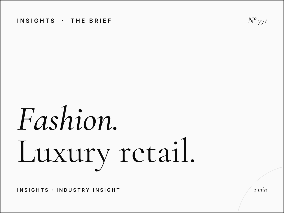 Fashion Brand Media Platform | Luxury Retail Advertising