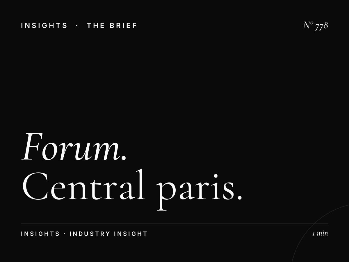 Forum des Halles | Central Paris Shopping Advertising