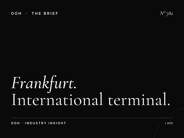 Frankfurt Airport | International Terminal Advertising