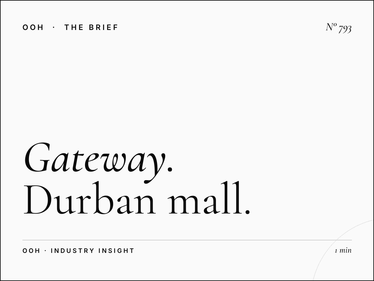 Gateway Theatre of Shopping | Durban Mall Advertising