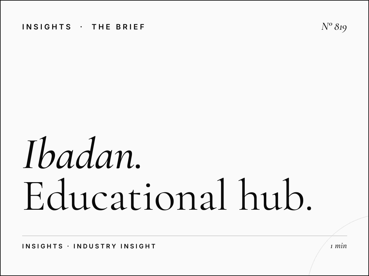 Ibadan University Town | Educational Hub Advertising