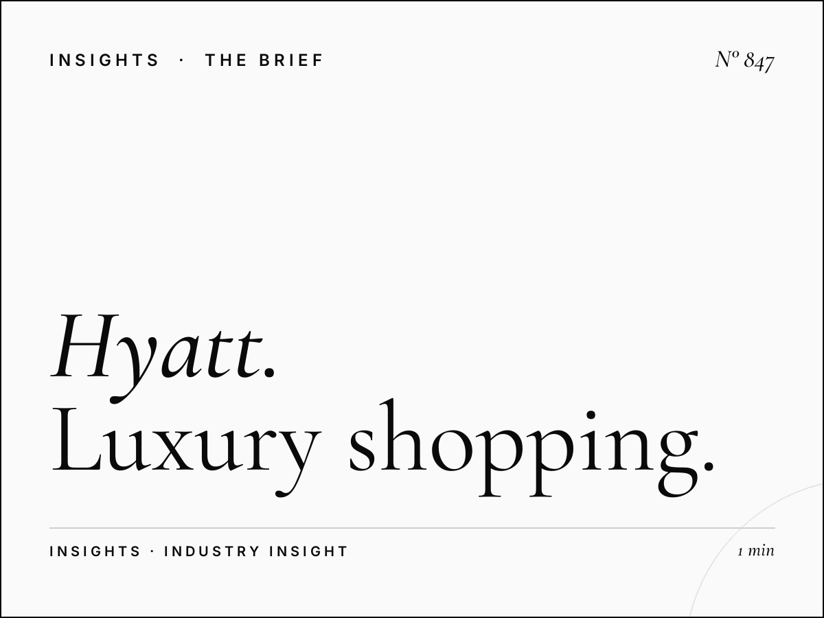 Hyatt Plaza Qatar | Luxury Shopping Advertising