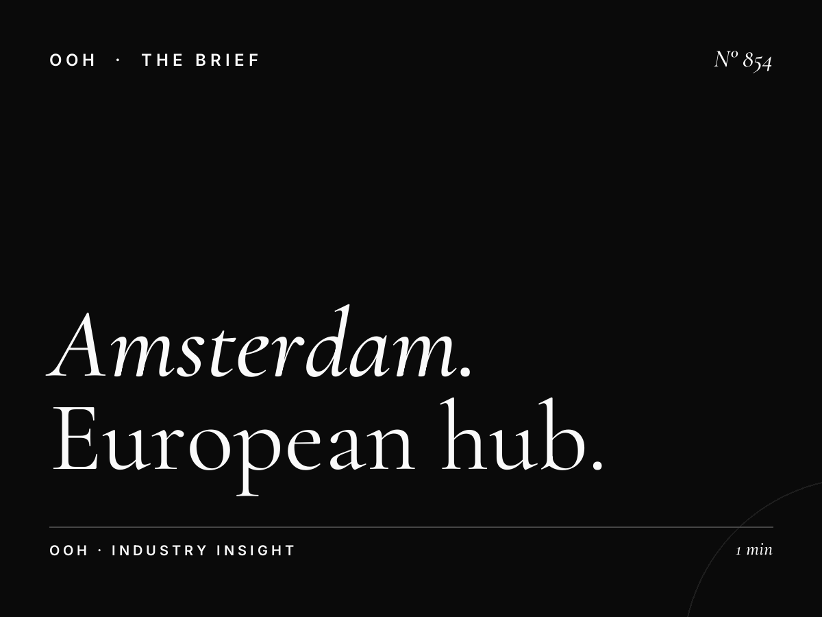 Amsterdam Airport Schiphol | European Hub Advertising